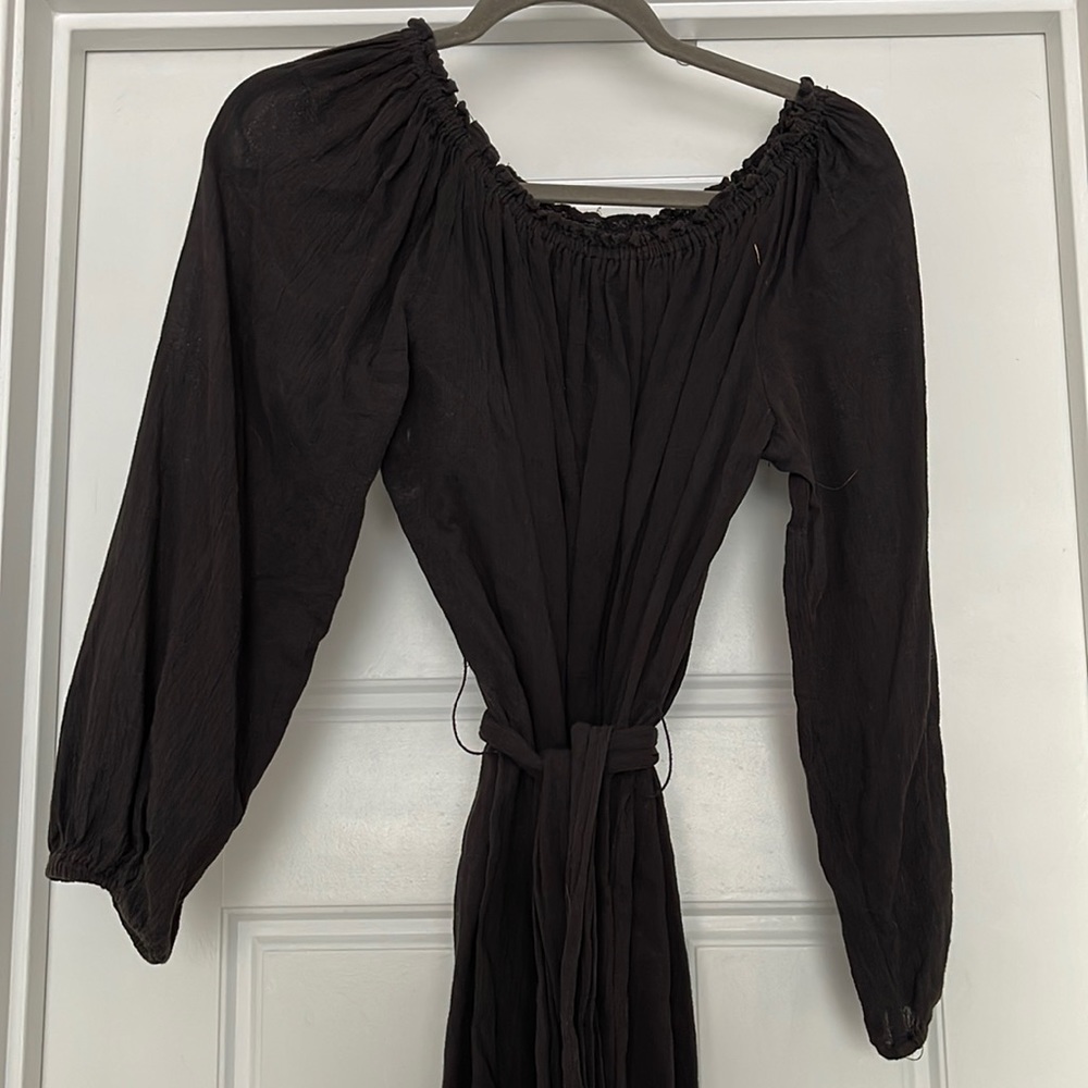 Michael Kors black long sleeved dress with belt